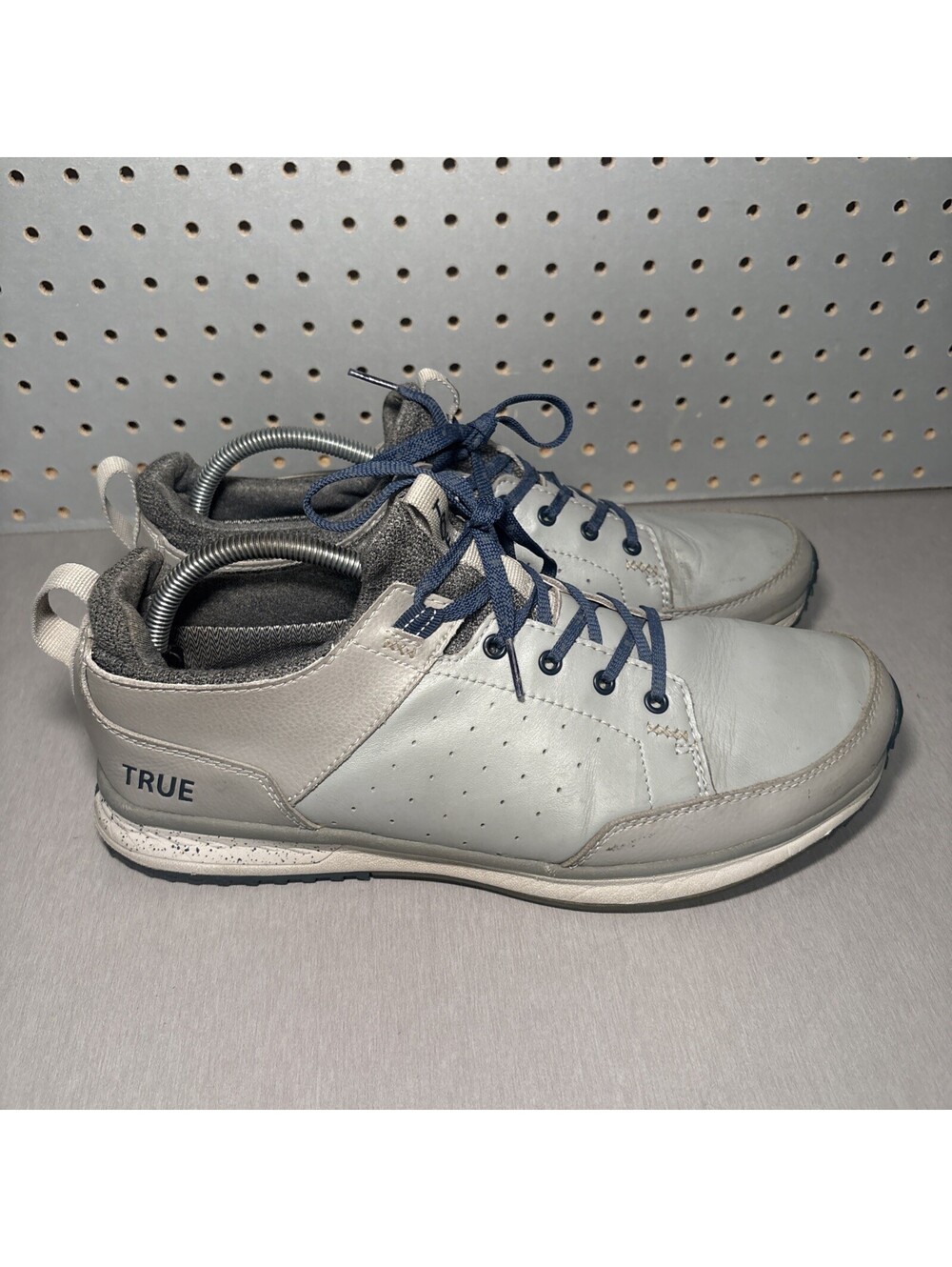 TRUE Linkswear Outsiders Golf Shoes Mens Sz 11.5 Gray Grey Blue Leather Sneakers